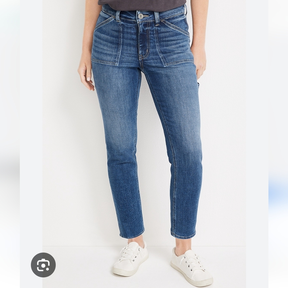 edgely™ Slim Straight High Rise Carpenter Ankle Jean
